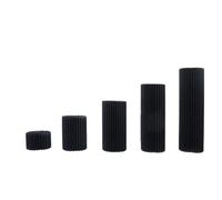 IUVYTA Foldable Cylinder Pedestal Stand Cylinder Stands Paper Pillars Pedestal Cake Stand Foldable Cardboard Columns Table Parties Birthday Wedding(Black20 40 60 80 100)