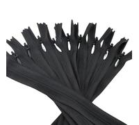 IUVYTA Invisible Zippers Nylon Coil Zipper Tailor For Handcraft Sewing Cloth Accessorie for Sewing(Black,35cm)