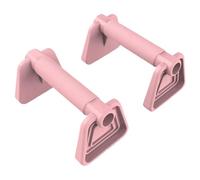 IUVYTA Parallettes Bars 1 Pair Street Fitness Push Up Bar Non-slip Thickened Handle Flatland Triceps Pectoralis Major Planche Gym(Pink)