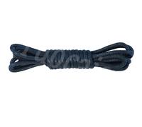 IUVYTA Shoe Lace Cotton Waxed Solid Round Shoelaces Durable Polyester Laces Boots Waterproof Leather Shoelace(Dark Blue,150cm)