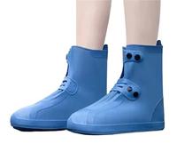 IUVYTA Waterproof Shoe Covers Rain Shoe Cover Waterproof Anti-slip Outdoor Boots Wear-resistant Rubber Overshoes For Women Men Shoes Accessories(Blue,XXL)