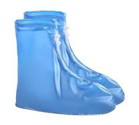IUVYTA Waterproof Shoe Covers Waterproof Shoe Cover Silicone Sport Rain Boot With Layer Non-slip Material Wear-resistant Thick Shoes Unisex(Blue,S(35-36))