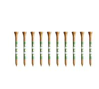 IUVYTA Wooden Golf Tees for Men - 2 3/4 & 3 1/4 Inch Western Birch, 250 Pack |Reduce Friction, Sturdy Base(100pcs Green 70mm)