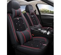 IUYIXWFP 5 seated car seat covers Complete set, all weather leather Leather.,D