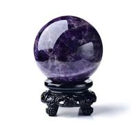 IUYIXWFP Amethyst Crystal Sphere, Natural Dreamy Amethyst Ball Quartz Crystal Sphere Power Stone Ball for Healing, Meditation, Scrying, Feng Shui, Decor,Ornament,5.51in