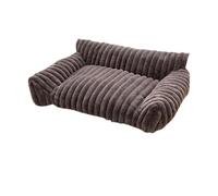 IUYIXWFP Cat Couch, Premium Plush Faux Fur Pet Couch Bed, Ultra-Soft Pet Furniture for Cats & Small Dogs,D,75 * 55 * 25cm