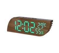 IUYIXWFP Digital Alarm Clock with LED Display, Digital Clock with Backlight,Temperature, 2 Adjustable Brightness Portable Mirror Alarm with Alarm,D