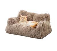 IUYIXWFP Elegant chat bed, fluffy fluffy sofa for cat sofa for dogs cannhable washable - 4 colors Large chat basket bed for kitten for interior cat,A,65 * 46 * 28CM