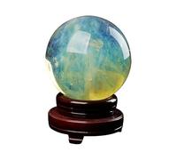 IUYIXWFP Natural Multicolor Crystal Quartz Ball with Stand for Healing/Divination/Chakra Balance/Yoga/Home/Office FengShui Decoration,5.51in