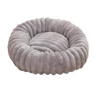 IUYIXWFP Round Donut Dog Bed for Small Dogs - Cozy Calming Puppy Bed with Non-Slip Bottom, Fluffy & Washable Pet Bed for Puppies and Kittens,O,80cm