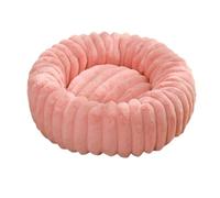 IUYIXWFP Round Donut Dog Bed for Small Dogs - Cozy Calming Puppy Bed with Non-Slip Bottom, Fluffy & Washable Pet Bed for Puppies and Kittens,C,60cm