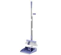 IUYIXWFP Simplicity Broom and Dustpan Set for Home Long Handle Standing Dust Pan for Indoor Lobby Office Kitchen Cleaning,B