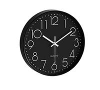 IUYIXWFP Wall Clock Modern Battery Operated Analog Small Cute Silent Non-Ticking Decorative Clock for School Office Classroom Bedroom Kitchen Living Room Nursery Decor,O,20 cm