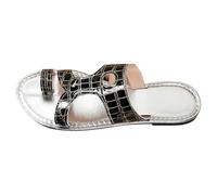 IUYTYSER Arch Support Flip Flops Women'S Summer Round Toe Flat Slippers For Casual Wear Womens Espadrille Sandals (Black, 6.5) Walking Women Uk Flop Crocs & Slides Sliders Beach Arches Flips