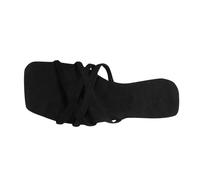 IUYTYSER Ladies Thick Cushion Slippers Sandals Women'S Summer Foreign Trade Large Size Flat Bottom Light And Comfortable Square Head Womens Plush (Black, 4.5) Sliders Shower Shoes Women Slides 4