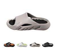 IUYTYSER Men Women Massage Sliders with Arch Support Cloud Pool Slides Non-Slip Supper Soft Pillow Cozisliders Orthotic Open Toe Slip On Sandals Sport Home Beach Gym Bathroom Black 5