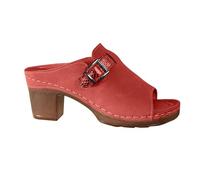 IUYTYSER Open Toe Heel Sandals Ladies One Thick Heeled High Women'S Toed European And American Slippers New Foreign Trade Large Size Patterned Fashion Womens With Back (Red, 6) Strappy Heels