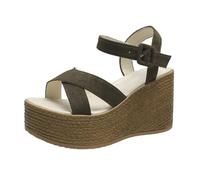 IUYTYSER Womens Orthopedic Sandal Sandals Female Foreign Trade Large Size Summer New Slope With Thick Bottom Platform Suede Ladies Women 11 (Green, 40) Black Walking Soft 4 For Uk Comfy Evening