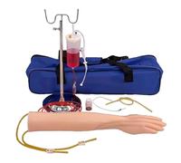 IV Arm Practice Model for Phlebotomy Training, Injection Arm for Nursing Students, Venipuncture Skills Practice Kit, Medical Simulation Training Aid