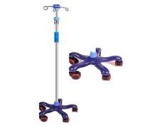 iv drip Stand IV Poles IV Stands Portable Rolling 2 Hook 5 Legs Adjustable Height 1.5-2m with Brake Wheels, Stainless Steel Table