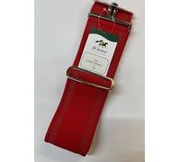 IV Horse Black Elastic Surcingle, 3 Inch Wide, Horse Tack Equipment, Adjustable Training Aid (Red)