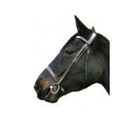 IV Horse Plain Cavesson Bridle in 1/2" Black or Havana Leather sizes Small Pony and Pony (Havana, Pony)