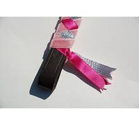 IV Horse Velvet Browbands Small Pony Cob and Full (Pink Cerise and Silver, Cob)