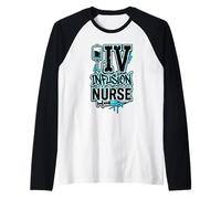 IV Infusion Nurse Raglan Baseball Tee