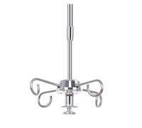 iv Pole Hanging Infusion Stand Portable IV Drip Stand for Ceiling Walls Adjustable Height 4 Hook Bottle Holder drip Stand(1-1.3m)