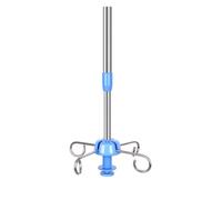 iv Pole Portable IV Drip Stand for Ceiling Walls Hanging Infusion Stand with 4 HookHeight Adjustable, for Hospital drip Stand(1-1.3m)