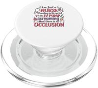 IV Pump False Alarm Funny Nurse Life Medical Humor PopSockets PopGrip for MagSafe