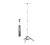 Iv Stand Dialysis Bag Holder Adjustable Iv Pole Aluminum Alloy Iv Drip Stand Medical Infusion Stand with 2 Hooks, Collapsible,for Elderly Home Care,Hospital and Clinic(194cm(76in))