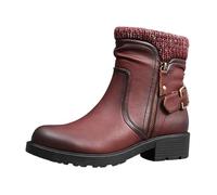 IVACHY Ankle Boot for Womens Super Comfy Cushioned Ladies Ankle Boots Zip Closure Classic English Flat Shoes Size 3-7.5 UK