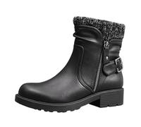 IVACHY Ankle Boot for Womens Super Comfy Cushioned Ladies Ankle Boots Zip Closure Classic English Flat Shoes Size 3-7.5 UK