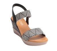 IVACHY Women's Braided Simple Chic- Elastic Street - Fashion Sandals in Black | Size: 5 IVACHY Black 5
