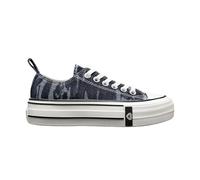 IVACHY Fashionable Women’s Platform Canvas Sneakers Classic Casual Chunky Thick-Soled Shoes Size UK