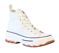 IVACHY Womens Sneakers Ladies High and Low Top Chunky Platform Wedge Trainers Walk Casual Daily Wear Comfy Shoes Size UK Beige