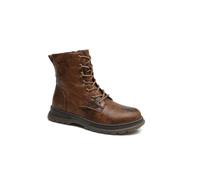 IVACHY Ladies Combat boots- Chunky - Womens Lace up ankle boots- Zip up Closure- Metalic- VEGAN- Warm Lining- Size UK 3 to 7.5