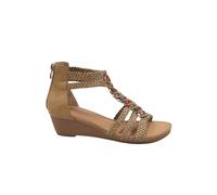 Summer Braided Sandals IVACHY Camel 3