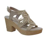 IVACHY Womens Shoes Summer Braided Strappy Beaded Espadrille Wedge Heels Sandals cushioning