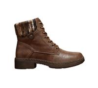 IVACHY Women’s Lace-Up Ankle Boots with Side Zip - Warm Lined Winter Combat Boots with Fur Collar (Multiple Colors)