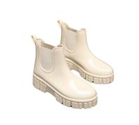 Ivachy Waterproof Rain Boots Wellingtons Boots- Chelsea Boots In Beige Beige 5