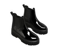 Ivachy Waterproof Rain Boots Wellingtons Boots- Chelsea Boots In Jet Black Jet Black 5