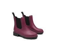 Ivachy Waterproof Rain Boots Wellingtons Boots- Chelsea Boots In Wine Wine 6