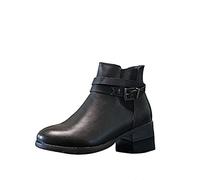 IVACHY Women Ankle Boots, Low Heel with Zip Boots, Ladies Fashion Winter Boots Size UK 3-8