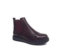 IVACHY Women Chelsea Boots Elastic Stretch Ankle Strap Ladies Fashion Brogues Winter Wedge Boots Size