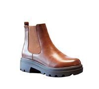 IVACHY Women Chelsea Boots Elastic Stretch Ankle Strap Ladies Fashion Brogues Winter Wedge Boots Size