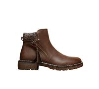 IVACHY Women's Ankle Boots - Warm Fur Lined Winter Boots With Side Zip Closure in Camel | Size: 7 IVACHY Camel 7