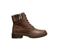 IVACHY Women’s Lace-Up Ankle Boots with Side Zip - Warm Lined Winter Combat Boots with Fur Collar (Multiple Colors)