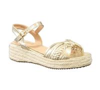 IVACHY Women's Braided Wedge Sandals - Espadrille Platform- Comfortable 4cm Heel, Adjustable Buckle Closure - Available in UK Sizes 3-7.5